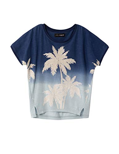 Desigual Mädchen TS_Eastbourne T-Shirt, Blau (Indigo 5095), 104 (Herstellergröße: 3/4) von Desigual