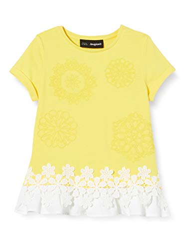 Desigual Mädchen TS_Watford T-Shirt, Gelb (Light Yellow 8020), 104 (Herstellergröße: 3/4) von Desigual