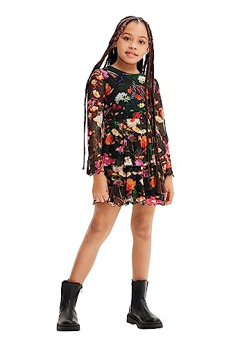 Desigual Mädchen Vest_Mirta Casual Dress, Grün, 8 Jahre EU von Desigual