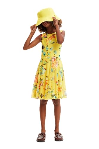 Desigual Mädchen Vest_gardenia 8022 Amarillo Sol Dress, Gelb, 4 Jahre EU von Desigual