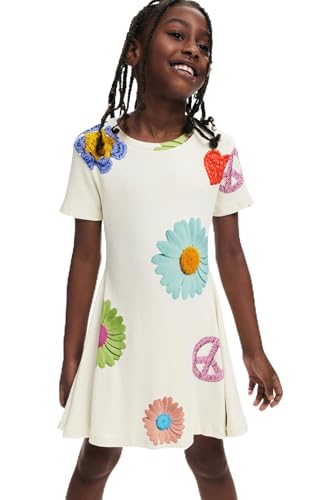 Desigual Mädchen Vest_lila Kleid, weiß, 4 Jahre Desigual Mädchen Vest_lila Kleid, weiß, 4 Jahre von Desigual
