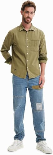 Desigual Men's CAM_Brad 4003 Military Green T-Shirt, L von Desigual