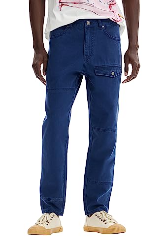 Desigual Men's Pant_Eduard, Blue, 36 EU von Desigual