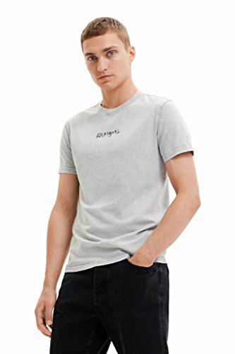 Desigual Men's TS_Neron,1020 T-Shirt, Grau, M von Desigual