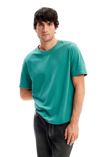 Desigual Men's TS_Willow T-Shirt, Green, XXL von Desigual