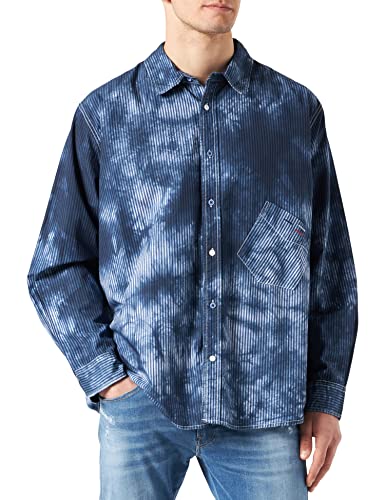 Desigual Mens CAM_ANSEL Trägershirt/Cami Shirt, Blue, L von Desigual