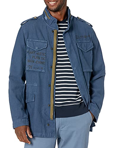 Desigual Mens CHAQ_JAMACUCO Jacket, Blue, L von Desigual