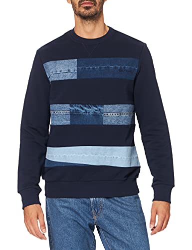 Desigual Mens Sweat_FEDE Sweatshirt, Blue, M von Desigual