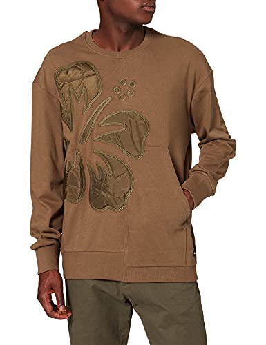 Desigual Mens Sweat_JANO Sweatshirt, Green, XXL von Desigual