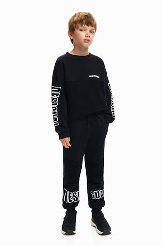 Desigual Boy's Boy Knit Long Trousers Pants, Schwarz, 14 Jahre von Desigual