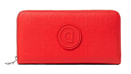 Desigual Rotes Portemonnaie mit Logomania Lazarus 20SAYP14 / 3000 von Desigual