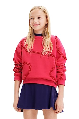 Desigual Girl's INIDA Pullover Sweater, Red, Small von Desigual