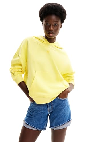 Desigual Women's Logo Sweater, Yellow, XL von Desigual