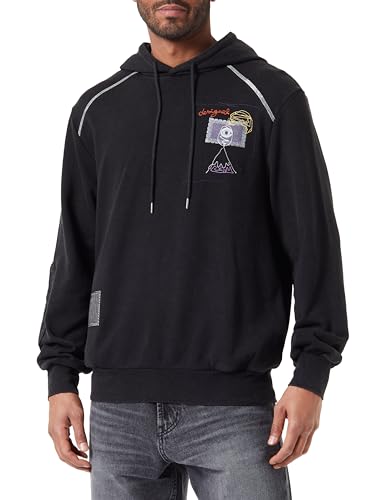 Desigual Herren Sweat_Mario Sweatshirt, Schwarz, XXL EU von Desigual