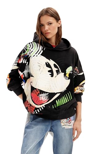 Desigual Sweat_Mickey Cubist_ LACR, 2000 Negro, S von Desigual