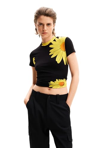 Desigual TS_Margaritas, 2000 Negro, XXL von Desigual