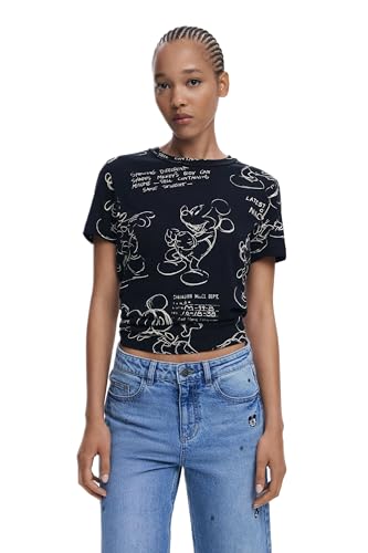Desigual TS_Mickey Sketch, 2000 Black, XL von Desigual
