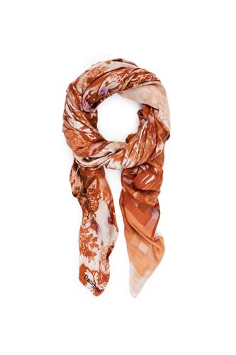 Desigual Tuch Corduroy Rectangle Foulard Terracota mehrfarbig von Desigual