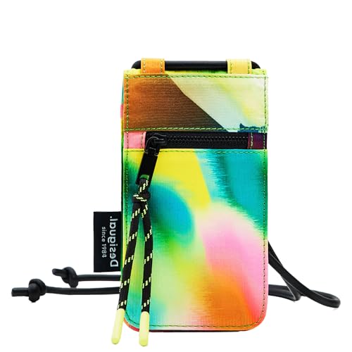 Desigual Damen Tasche Mini Hawaiian Surf Sikan Schwarz (Mehrfarbig) Magnetischer Verschluss Recyceltes Polyester von Desigual