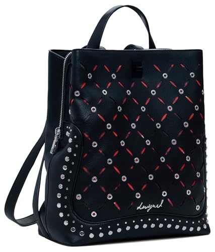 BACK_YANKEE METAL PATCH S, U, 2000 BLACK von Desigual