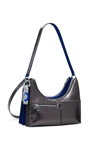 Desigual Schultertasche Umhängetasche Delta Vega Shoulder Bag Azul Oscuro blau von Desigual