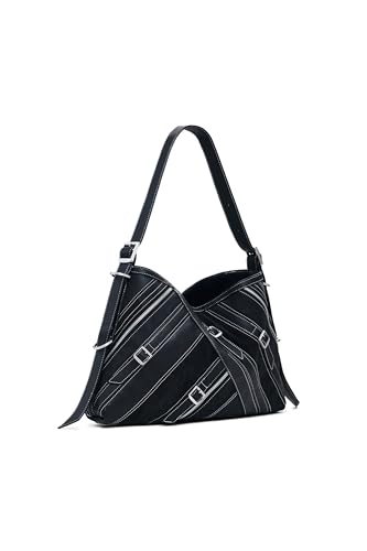 Desigual Schultertasche Fibonacci Buxton Shoulder Bag Black schwarz Desigual Schultertasche Fibonacci Buxton Shoulder Bag Black schwarz von Desigual