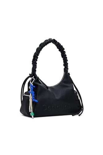 Desigual Schultertasche Montville Half Logo Shoulder Bag Black schwarz von Desigual