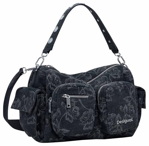 Desigual Unisex Bag_Whiskey Handtasche, Schwarz Desigual Unisex Bag_Whiskey Handtasche, Schwarz von Desigual