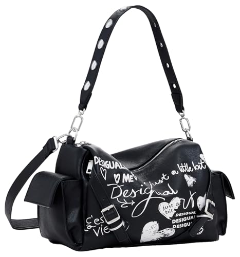 Desigual Unisex Bag_seshat Handtasche, Schwarz Desigual Unisex Bag_seshat Handtasche, Schwarz von Desigual