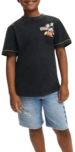 Desigual Unisex Kinder 25SBTK11 T-Shirt, Black, 11/12 Desigual Unisex Kinder 25SBTK11 T-Shirt, Black, 11/12 von Desigual