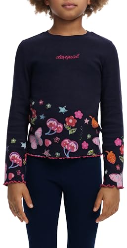 Desigual Unisex Kinder 25wgtk22 T-Shirt, Blau, 8 Jahre EU von Desigual