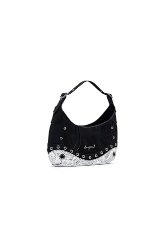 Desigual Handtasche Umhängetasche Haiti Snake Patch Hand Bag Black schwarz von Desigual