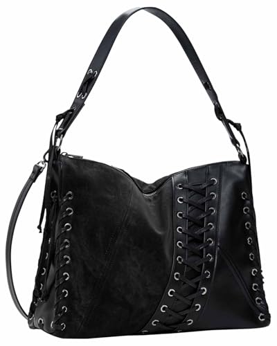 Desigual BAG_TANGO BLACK PATCH LEI, 2000 BLACK, U von Desigual