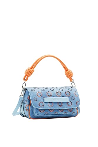 Desigual Women's BOLS_AMORINA 24 TROMS Accessories PU Across Body Bag, Blue von Desigual