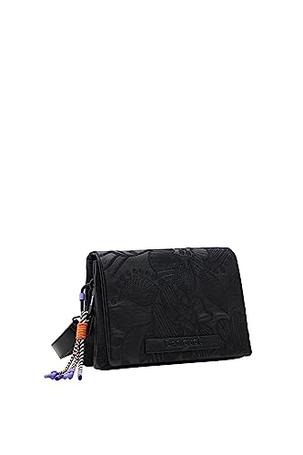 Desigual Women's BOLS_Alpha Dortmund Flap, Black von Desigual