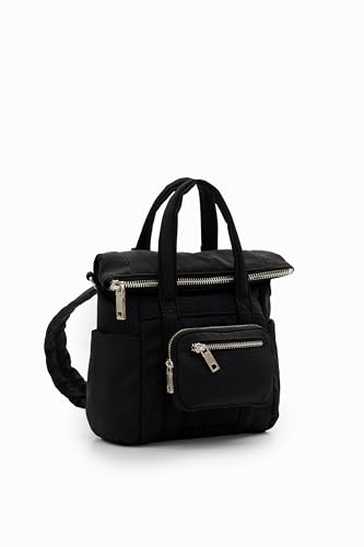 Desigual Women's BOLS_Basic MODULAR Voyage Accessories Nylon Across Body Bag, Black von Desigual