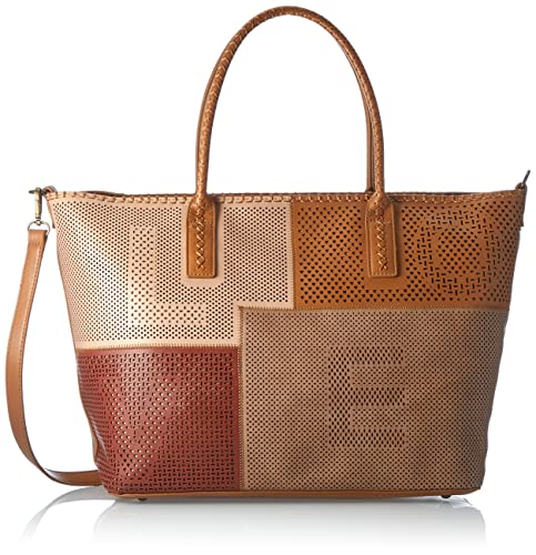 Desigual Women's BOLS_DS Sunny Day HOLBOX Handbag, Brown von Desigual