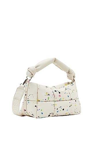 Desigual Women's BOLS_SPLATTER23 Puffy Ren, White von Desigual