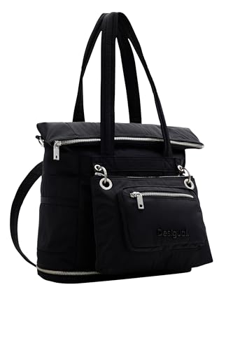 Desigual Women's Back_Basic MODULAR VOYAG, Black von Desigual