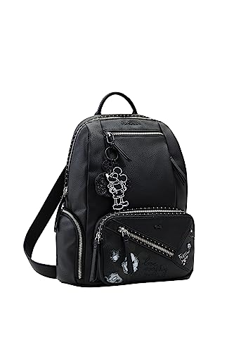 Desigual Women's Back_Mickey Rock Chester, Black von Desigual