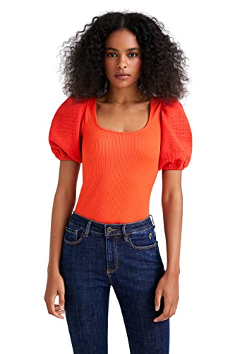 Desigual Women's Body Blouse, Orange, S von Desigual