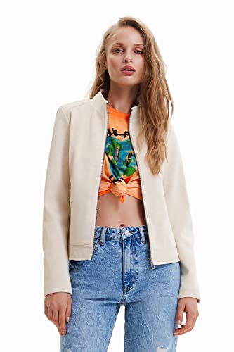 Desigual Women's CHAQ_Detroit 1001 RAW, White, XL von Desigual