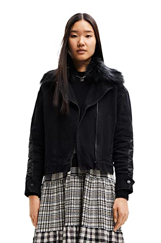 Desigual Women's CHAQ_Houston, 2000 Black Jacket, L Desigual Women's CHAQ_Houston, 2000 Black Jacket, L von Desigual