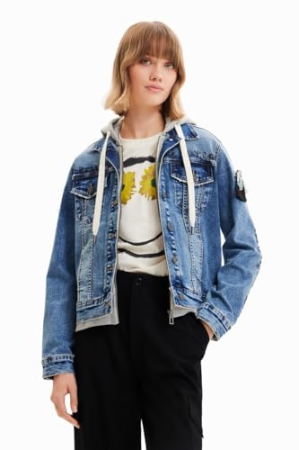 Desigual Women's CHAQ_MARILINA 5053 Denim MEDIUM WASH, Blue, L von Desigual