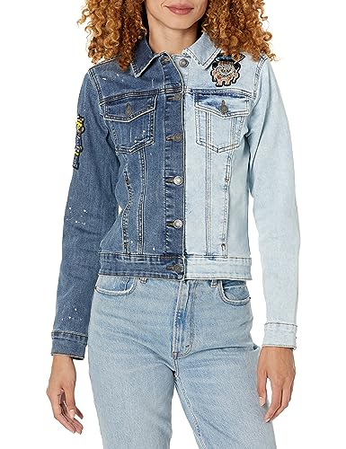 Desigual Women's CHAQ_Robot 5053 Denim MEDIUM WASH, Blue, XS von Desigual