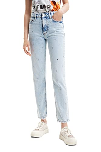 Desigual Women's Denim_Abril 5053 Casual Pants, Blue, 38 von Desigual