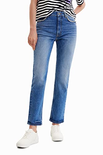 Desigual Women's Denim_ENRIET 5053 Casual Pants, Blue, 40 von Desigual