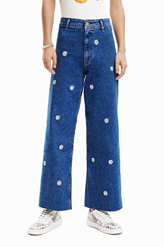 Desigual Women's Denim_Ideas 5053 Casual Pants, Blue, 36 von Desigual