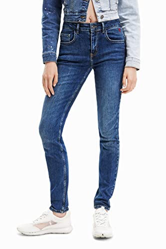 Desigual Women's Denim_LIA 5008 Casual Pants, Blue, 34 von Desigual