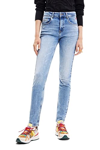 Desigual Women's Denim_LIA 5160 Casual Pants, Blue, 36 von Desigual